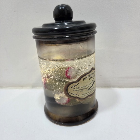 Light Up Apothecary Jar Severed Zombie Fingers Prop - Picture 6 of 11